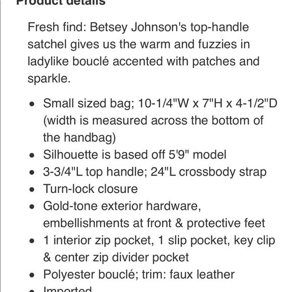 Brand New with tag Betsey Johnson Embellished bag - Picture 3 of 3